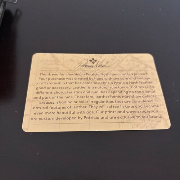 Patricia Nash Norma Formal Grey Western Tooled Distressed Leather Wallet - Picture 9 of 10